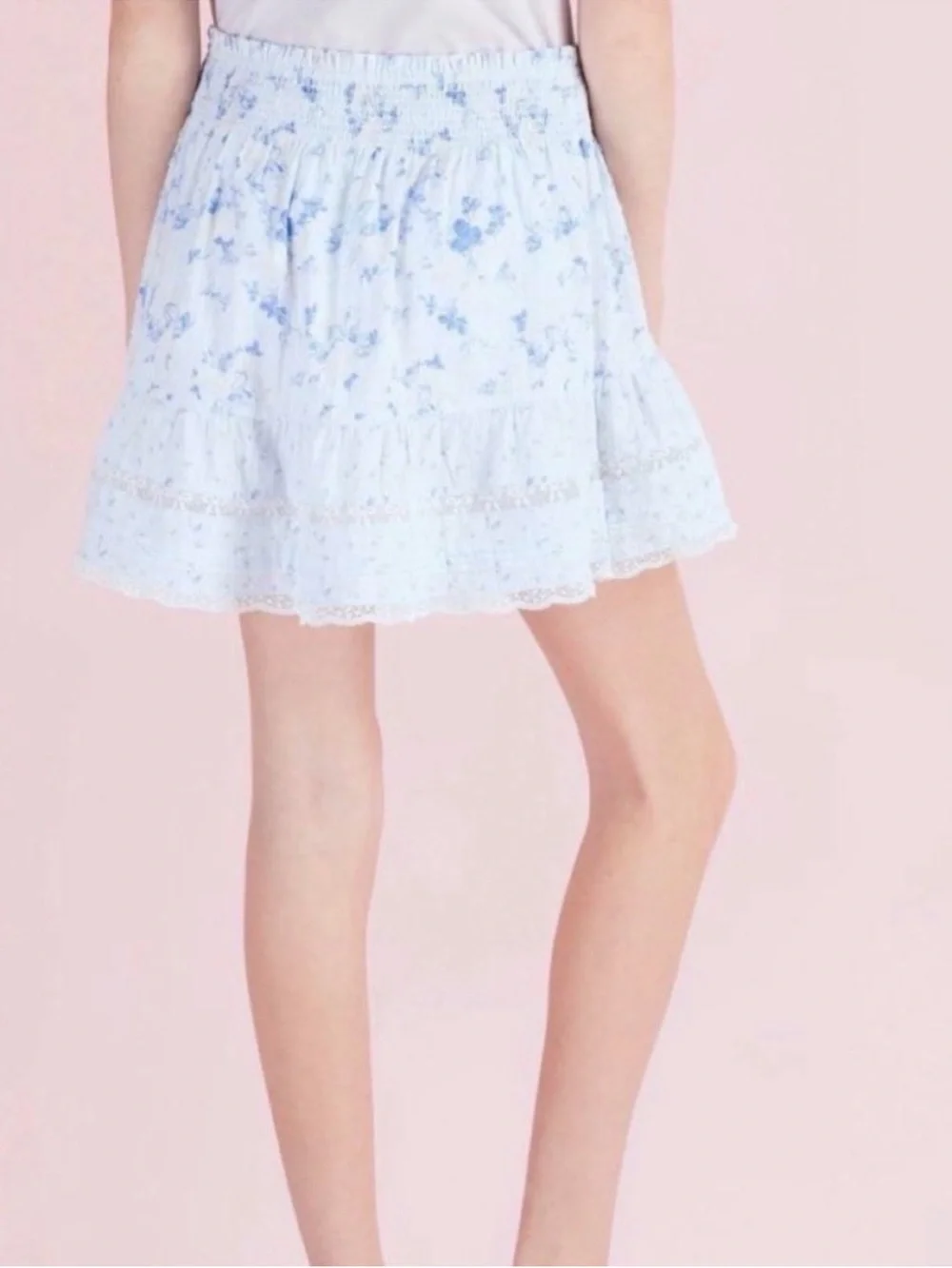 LoveShackFancy x Target Girls Clara Budding Florals Tiered Skirt Size 14 NWT